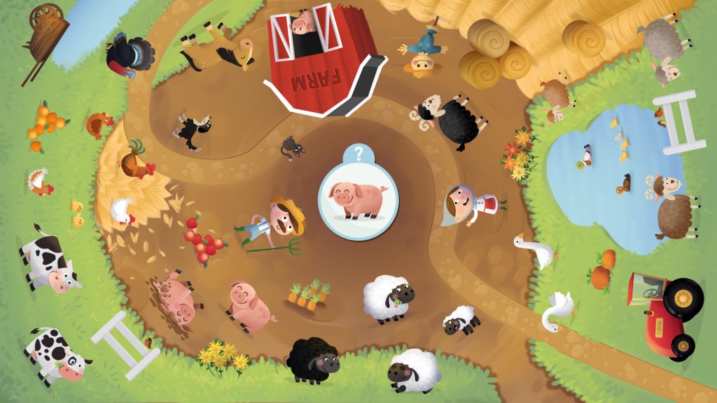 Dans la ferme, un jeu tactile made by Kylii Kids