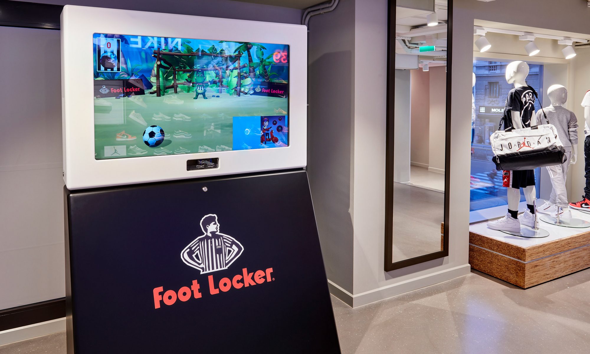 Augmented reality at Foot Locker Milano